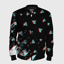 Мужской бомбер Linkin park glitch patern