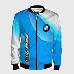 Мужской бомбер BMW abstrac line steel