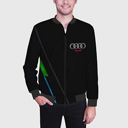Бомбер мужской AUDI geometry line, цвет: 3D-черный — фото 2