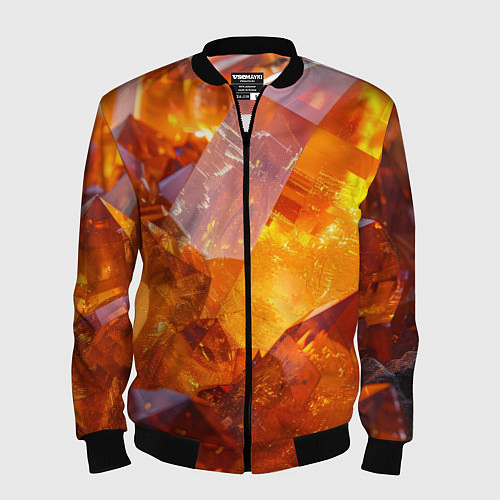 Мужской бомбер Драгоценный камень / 3D-Черный – фото 1