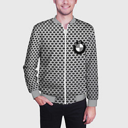Бомбер мужской BMW carbon steel auto, цвет: 3D-меланж — фото 2