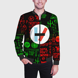 Бомбер мужской Twenty one pilots music steel, цвет: 3D-черный — фото 2