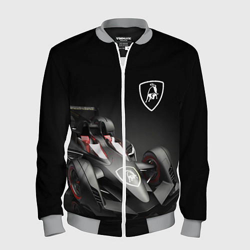 Мужской бомбер Lamborghini F1 / 3D-Меланж – фото 1