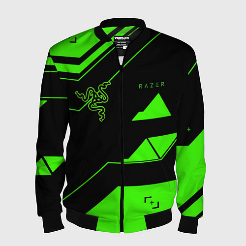 Мужской бомбер Razer geometry game / 3D-Черный – фото 1