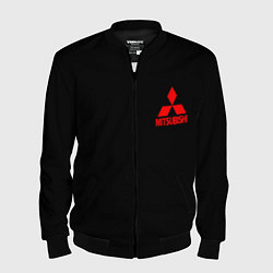 Бомбер мужской Mitsubishi logo, цвет: 3D-черный
