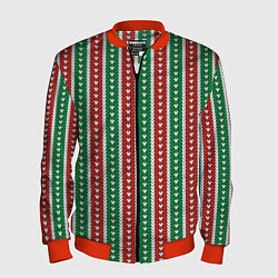 Мужской бомбер Knitted pattern