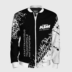 Мужской бомбер KTM - следы от шин