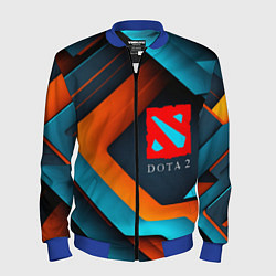 Бомбер мужской Dota 2 абстракция из линий, цвет: 3D-синий