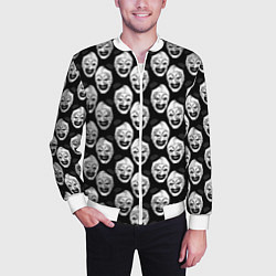 Бомбер мужской Funny terrifier clown Art, цвет: 3D-белый — фото 2