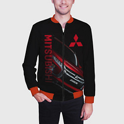 Бомбер мужской Mitsubishi логотип, цвет: 3D-красный — фото 2