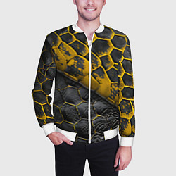 Бомбер мужской Костюм рептилии, цвет: 3D-белый — фото 2