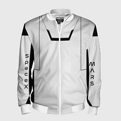 Бомбер мужской Скафандр space, цвет: 3D-белый