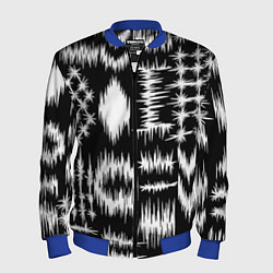 Мужской бомбер Штриховка - геометрическая абстракция