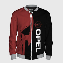 Бомбер мужской Опель и череп, цвет: 3D-меланж