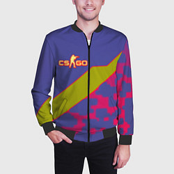 Бомбер мужской Counter strike camo line, цвет: 3D-черный — фото 2