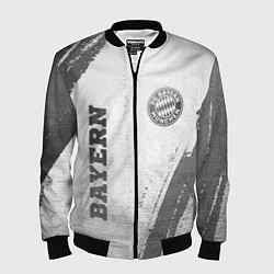 Бомбер мужской Bayern - white gradient вертикально, цвет: 3D-черный