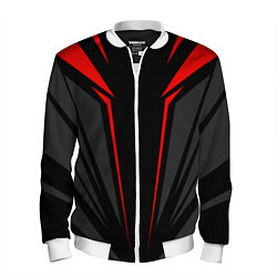 Бомбер мужской Sport uniform - red, цвет: 3D-белый