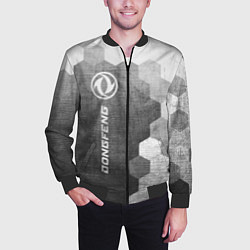 Бомбер мужской Dongfeng - grey gradient по-вертикали, цвет: 3D-черный — фото 2