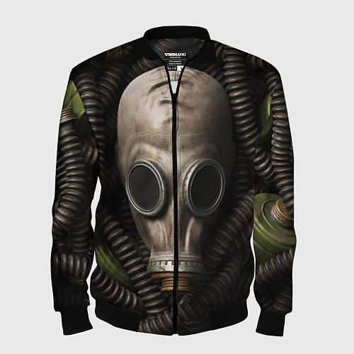 Мужской бомбер Авто рожденные в СССР / 3D-Черный – фото 1