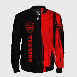 Бомбер мужской Arsenal - red gradient по-вертикали, цвет: 3D-черный
