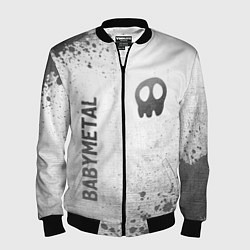 Бомбер мужской Babymetal - white gradient вертикально, цвет: 3D-черный