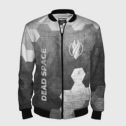Бомбер мужской Dead Space - grey gradient вертикально, цвет: 3D-черный