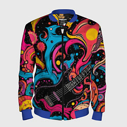 Мужской бомбер Psychedelic abstract guitar