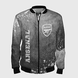 Бомбер мужской Arsenal - grey gradient вертикально, цвет: 3D-черный