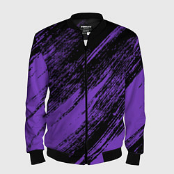Мужской бомбер The color is purple and black