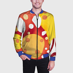 Бомбер мужской Теплая африканская абстракция, цвет: 3D-синий — фото 2