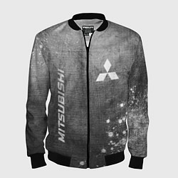 Бомбер мужской Mitsubishi - grey gradient вертикально, цвет: 3D-черный