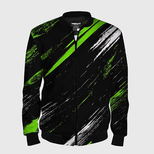 Мужской бомбер Sports suit / 3D-Черный – фото 1