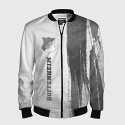Мужской бомбер Hoffenheim - white gradient по-вертикали