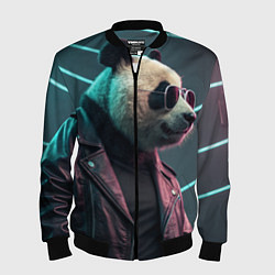 Мужской бомбер Cyberpunk panda