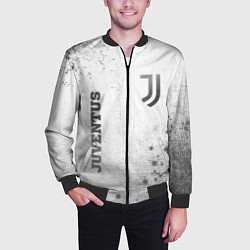 Бомбер мужской Juventus - white gradient вертикально, цвет: 3D-черный — фото 2