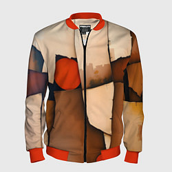 Мужской бомбер Фрагментированная композиция