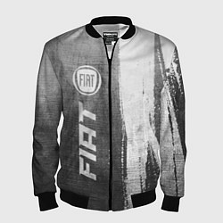Мужской бомбер Fiat - grey gradient по-вертикали