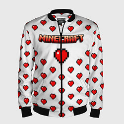 Мужской бомбер Minecraft любовь