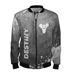 Бомбер мужской Destiny - grey gradient вертикально, цвет: 3D-черный