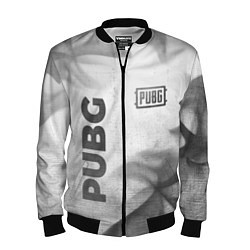 Бомбер мужской PUBG - white gradient вертикально, цвет: 3D-черный