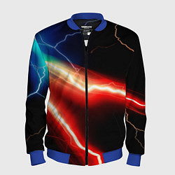 Бомбер мужской Lightning light, цвет: 3D-синий