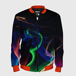 Мужской бомбер Color blue green red