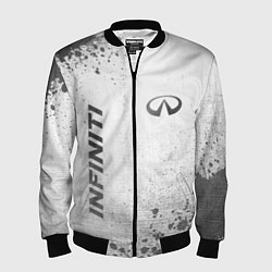 Мужской бомбер Infiniti - white gradient вертикально