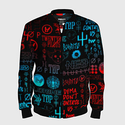 Мужской бомбер Twenty one pilots rock pattern
