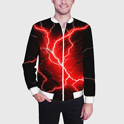Бомбер мужской Lightning, цвет: 3D-белый — фото 2