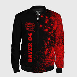 Мужской бомбер Bayer 04 - red gradient по-вертикали