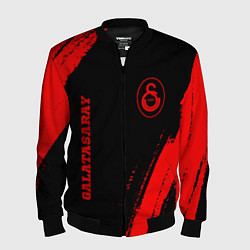 Бомбер мужской Galatasaray - red gradient вертикально, цвет: 3D-черный