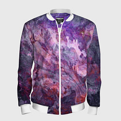 Мужской бомбер Абстракция - purple space stone