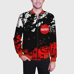 Бомбер мужской Nasa краски, цвет: 3D-красный — фото 2