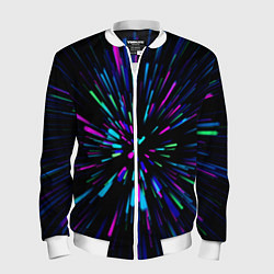 Бомбер мужской Neon rods, цвет: 3D-белый